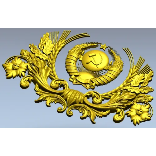 Картуш с гербом СССР - 3D модель STL для ЧПУ