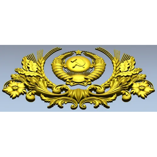 Картуш с гербом СССР - 3D модель STL для ЧПУ