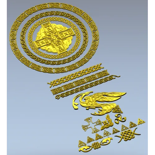 Кельтский медальон - 3D модель STL для ЧПУ