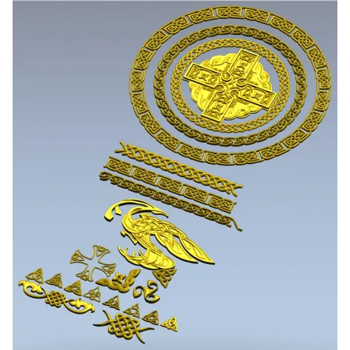 Кельтский медальон - 3D модель STL для ЧПУ