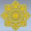 Солнечная розетка - ажурная 3D модель STL для ЧПУ