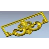 Картуш "Элегия" - декоративная 3D модель STL для ЧПУ