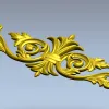 Baroque Acanthus Central Cartouche - STL 3D model for CNC