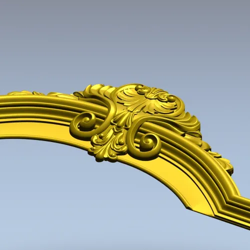 Центральный картуш с акантом - 3D модель STL для ЧПУ