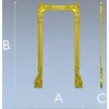 Дверной портал в стиле рококо - 3D модель STL для ЧПУ