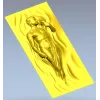 Вертикальная декоративная панель "Восходящая фигура" - 3D модель STL для ЧПУ