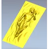Вертикальная декоративная панель "Восходящая фигура" - 3D модель STL для ЧПУ