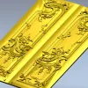 Резная дверная пара в классическом стиле - 3D модель STL для ЧПУ