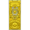 Барочная дверная панель с картушем - STL модель для ЧПУ