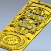 Барочная дверная панель с картушем - STL модель для ЧПУ
