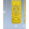Барочная дверная панель с картушем - STL модель для ЧПУ