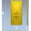 Резная дверная панель в барочном стиле - STL для ЧПУ