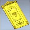 Филенчатая дверная панель в стиле барокко - 3D модель STL для ЧПУ