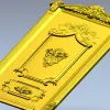 Филенчатая дверная панель в стиле барокко - 3D модель STL для ЧПУ