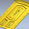 Резная дверная панель с барельефом женщины - STL для ЧПУ