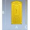 Резная дверная панель с барельефом женщины - STL для ЧПУ