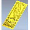 Ornate Warrior Door Panel - STL 3D model for CNC carving