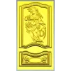 Ornate Warrior Door Panel - STL 3D model for CNC carving