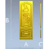 Ornate Warrior Door Panel - STL 3D model for CNC carving