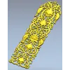 Ажурная дверная накладка "Лиственный вензель" - 3D модель STL для ЧПУ