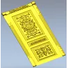 Барочная дверная панель в формате STL для ЧПУ - детальная 3D модель
