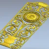 Вертикальная панель "Виноградный вензель" - STL для ЧПУ
