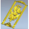 Декоративная дверная панель "Розарий" - 3D модель STL для ЧПУ