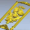 Декоративная дверная панель "Розарий" - 3D модель STL для ЧПУ