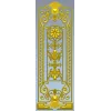 Baroque Rosette Vertical Door Panel STL for CNC