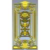 Baroque Rosette Vertical Door Panel STL for CNC