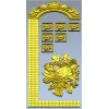 Арочная дверная панель в барочном стиле - STL для ЧПУ