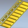 Филенчатая панель с вазоном - STL модель для ЧПУ