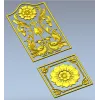 Декоративная дверная панель "Дуэт" - 3D модель STL для ЧПУ