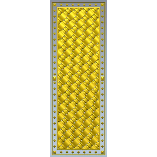 Woven Basket Door Panel STL for CNC