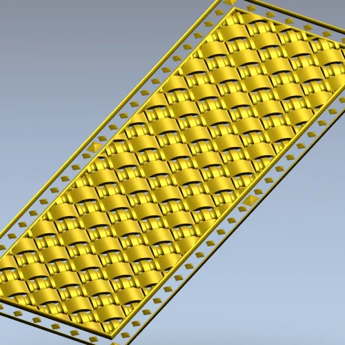 Woven Basket Door Panel STL for CNC
