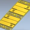 Резная дверная панель "Флора" - 3D модель STL для ЧПУ