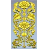 Rococo Floral Vertical Ornament - STL 3D Model for CNC