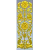 Ornate Floral Door Applique STL for CNC