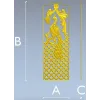 Regal Peacock Door Panel STL - 3D Model for CNC Carving