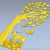 Резная панель "Лесной олень" - 3D модель STL для ЧПУ