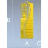 Волнообразный вазон - дверная декоративная панель STL для ЧПУ