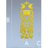 Вертикальная декоративная панель с крестом и голубями - STL для ЧПУ