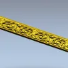 Фриз Златоакант - 3D модель в формате STL для ЧПУ