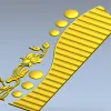 Декоративная дверная накладка "Розовый штапик" - 3D модель STL для ЧПУ