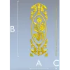 Rose Medallion Vertical Relief - STL 3D Model for CNC
