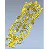 Вертикальная резная накладка "Виноградный шлейф" - 3D модель STL для ЧПУ