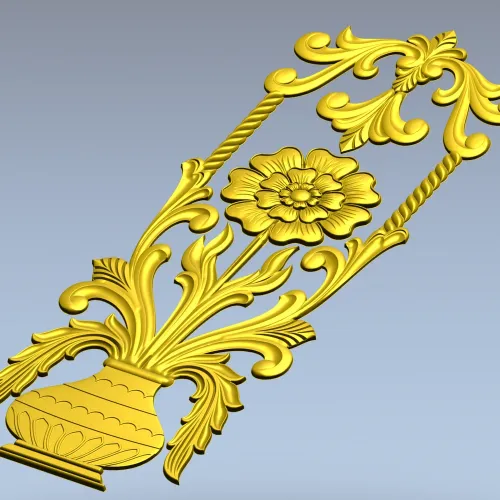 Ваза Флоренция - вертикальная декоративная 3D модель в STL