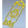 Декоративная дверная накладка с крестом - 3D модель STL для ЧПУ