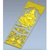 Ganesha Relief Panel STL for CNC Carving