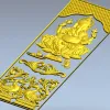 Ganesha Relief Panel STL for CNC Carving